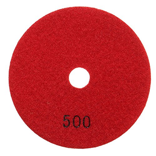 Juego de 8 almohadillas de pulido de 10 cm, grano 50-3000, 100 mm, almohadillas de pulido de diamante seco con respaldo