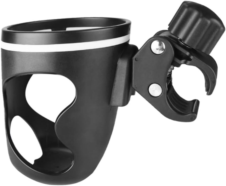 BESPORTBLE Adjustable Bike Cup Holder for Water Bottles Strollers and Trolleys Universal Bottle Bracket Compatible Models Sturdy and Easy to Install