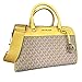 Michael Kors MK Jet Set Travel Medium Duffle Bag Satchel MK Signature (Daffodil Yellow)