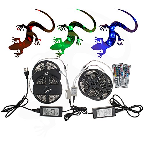 20M 5050Smd Rgb Led Strip Light Kit 44 Key Remote 2 Outlet 5A Power Combo #TOP7