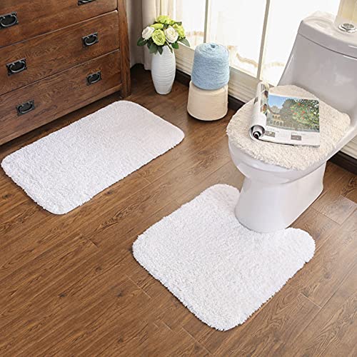 U D Bath Mats Sets 2 Piece Non Slip Pedestal and Bath Mat Set Extra Soft and Absorbent