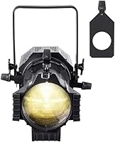 Vista 6 de Monoprice COB LED elipsoidal - Blanco, 200 vatios, 3200 K, 19 grados, con soporte Gobo, control DMX de 3 canales, serie Stage Right