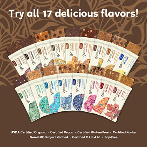 Gomacro Macrobar Organic Vegan Protein Bars - Variety Pack, 12 Count (Pack Of 1) #TOP2