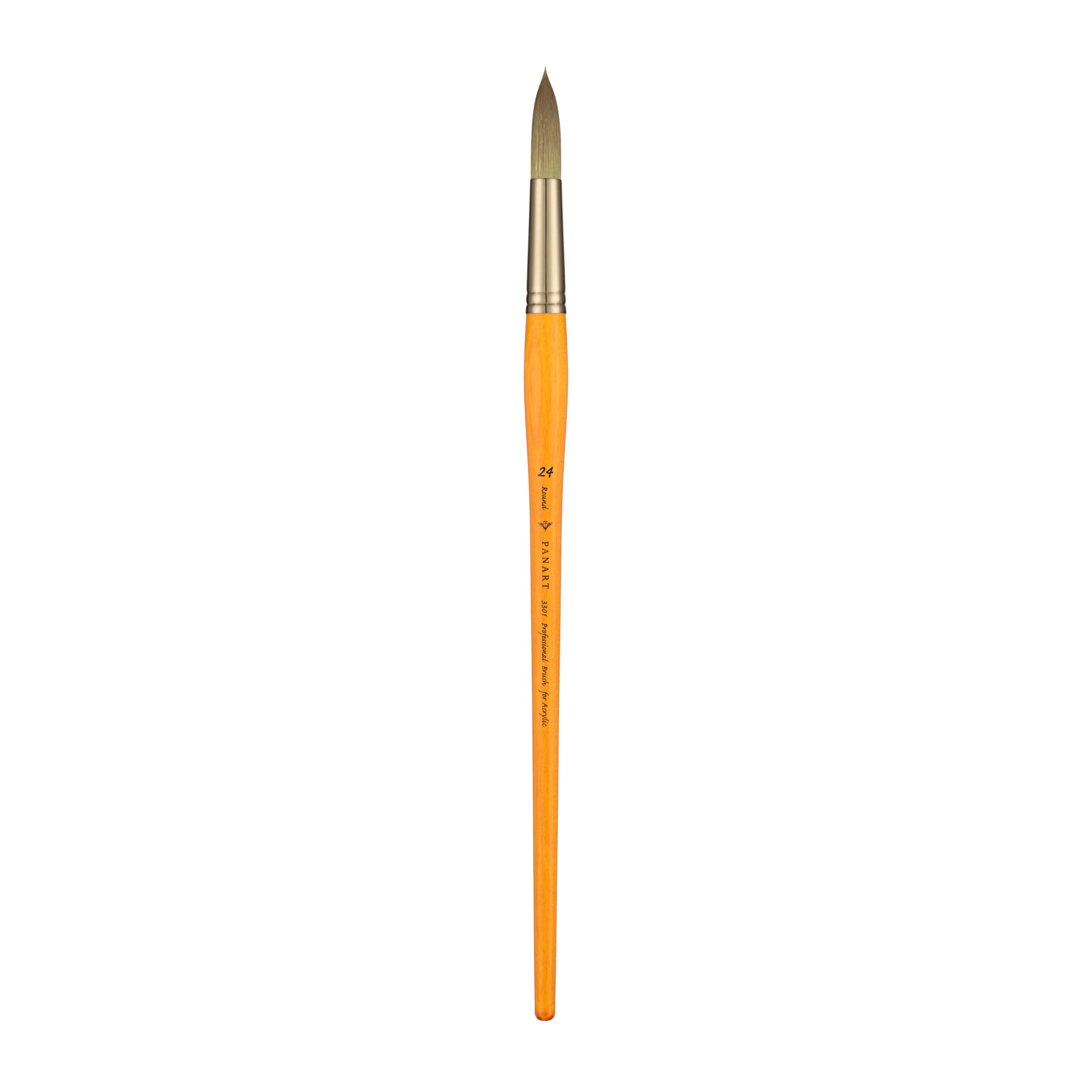 Pan Art Synthetic Round Brush No. 24 - Designed for Acrylic Paints - 1 Piece