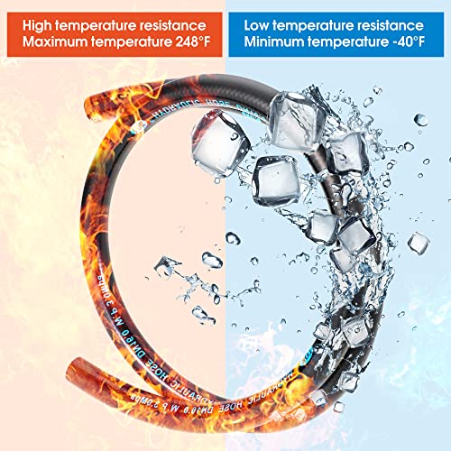 5/8 Inch Fuel Line Hose 10Ft For Gasoline Diesel Biodiesel Engine Oil For Fuel Systems Engines 10Feet 300Psi Black (Hose-58300-10) #TOP4