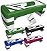 RDX Step de Aeróbic con Ajustable 3 Alturas Niveles, 10cm 15cm 20cm Antideslizante Plataforma Stepper Aerobics Yoga Gimnasio Casa Deporte Fitness Ejercicios Entrenamiento Rutina Cardio 81cm x 28cm