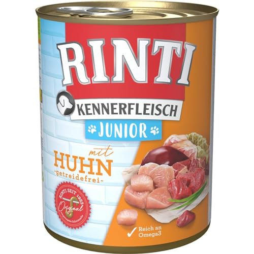 Produktbild von Rinti Kennerfleisch Junior mit Huhn - 12 x 800 g