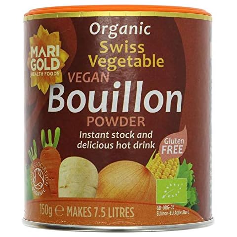 Marigold Swiss Vegetable Vegan Bouillon Powder Organic (150g) Red - Pack of 2 Cover