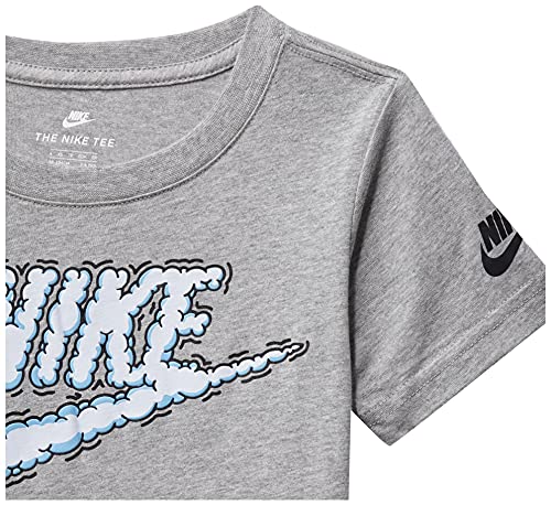 Buy Nike Boy's Regular Cloud Logo T-Shirt (86G130-042_DK Grey