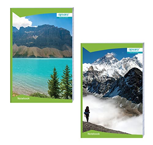 Image of Apsara Mahabar (Foolscap) Longbook | 33 CM x 21 CM Approx - Pages 320 | Plain Unruled Long Notebook | GSM 56 | Use for School & College Students and Professionals | Covers May Differ | Pack of 4