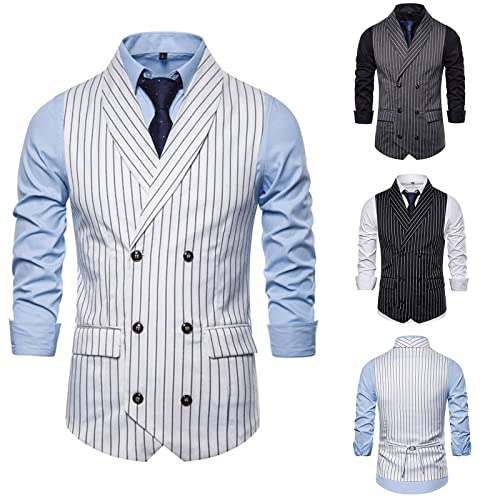 Gilet traditionnel à carreaux haut de gamme grande taille homme