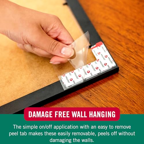 Image of VELCRO Brand Picture Hanging Strips | Variety Pack 4 Sets Strips and 8 Sets Corner Shapes | Damage Free Wall Hangers | Removable Decorate Without Damaging Your Walls