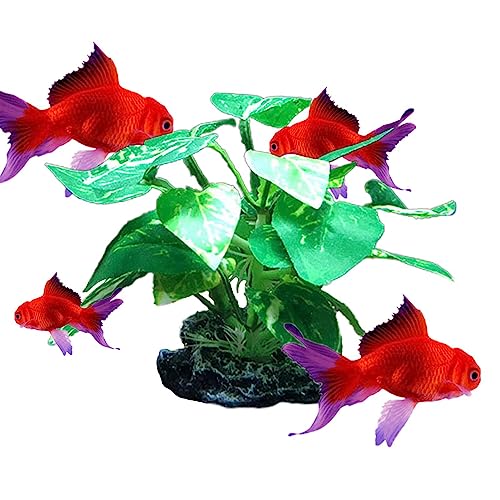 Ximan Decoraciones de Acuario - Adornos de Acuario Decoraciones de Acuario - Artificial Acuario Decoración Cerámica Simulación Hoja Decoración Artificial para Goldfish Betta Fish Tank