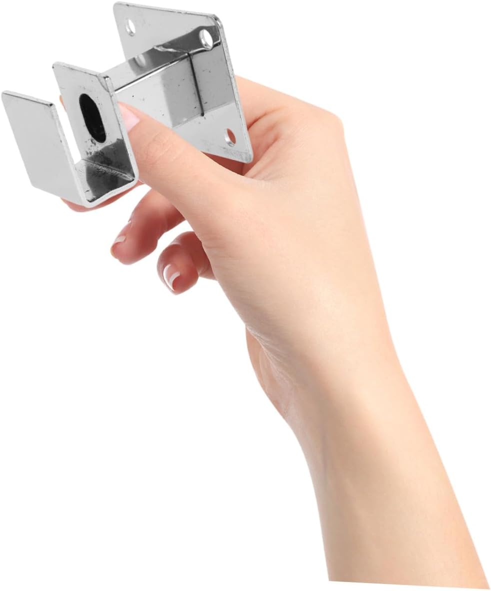 Cabilock 10pcs Heavy Duty Carbon Steel Wall-Mounted Brackets for Closet Rods and Shelving, Thickened Square Metal Shelf Brackets with Strong Weight-Bearing Capability, for Hanging Curtains