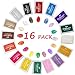 Ink Pads, GYORGKSHI Washable Ink Stamp Pads for Kids, Craft Scrapbooking Stamp Pads for Rubber Stamps, Paper, Fabric (16 Colors)
