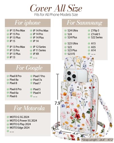 Cell Phone Purse Crossbody Bags for Women - Cute Design Leather Cellphone Bag Small Wallet Purses with Strap3