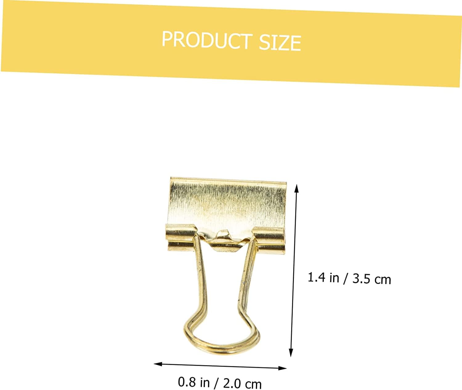 16 sztuk Złoty Ogon Klips Mini Binders Spinacze do papieru Folder Organizer Binder Złote Artykuły Biurowe Zdjęcie