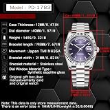 Pagani Design Męski Automatyczny Mechaniczny Zegarek, Kaliber NH36A, Szkło Safirowe DD40 AR, Odporność na Wodę 100 Metrów, Klasyczny Lekki Sportowy Zegarek, 40mm Ramka PD-1783, Klasyczny