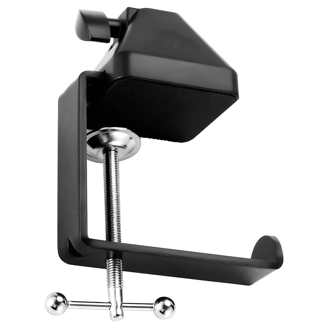 Morsetto Da Tavolo In Alluminio A Forma Di C – Rotazione 360° Con Cuscinetto Antigraffio, Per Microfono, Accessori E Attrezzature (Nero)