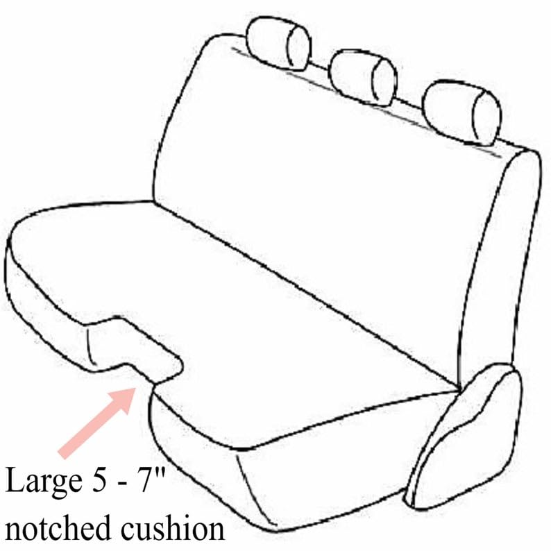 Front Bench Seat Cover for Toyota Tacoma 2005-2014 Custom Made Exact Fit A30 (Charcoal)