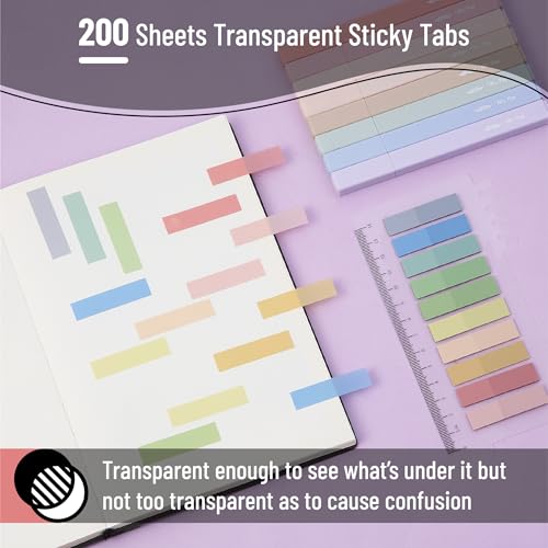Mr. Pen Aesthetic 16 Pack Colored Gel Pens & 200 Sheets Sticky Tabs - No Bleed Highlighters for Bible Pages - Image 4