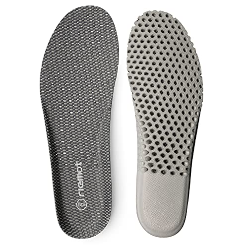 riemot Schuheinlagen Orthopädische für Kinder Herren Damen, Einlegesohlen für Arbeitsschuhe, Laufschuhe, Wanderschuhe, Sport Schuhe, Fersensporn Einlagen Dämpfung Atmungsaktiv Komfort, Grau EU 43 Cover