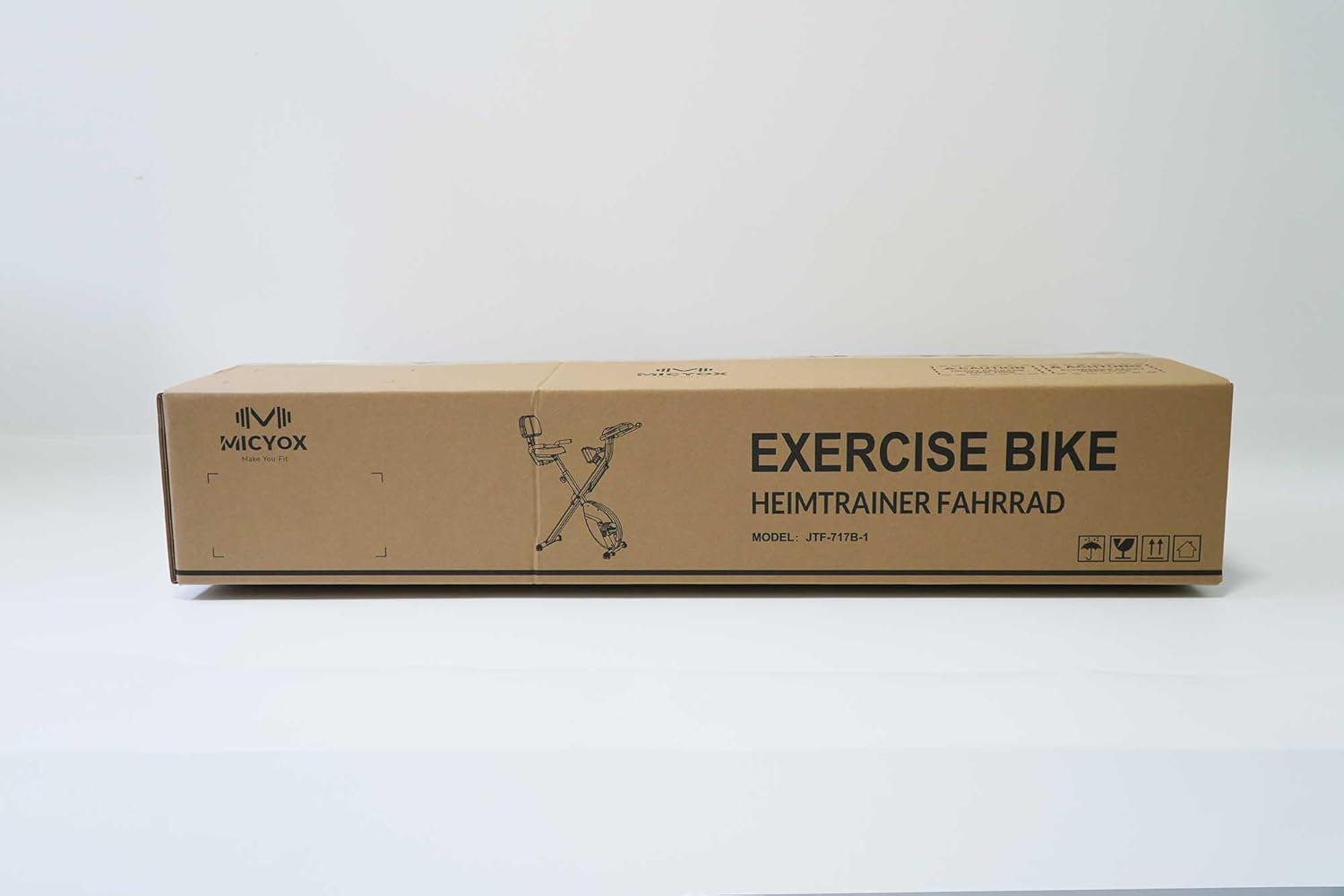 Exercise Bike, Micyox Magnetic Foldable Indoor Cycling Bike with LCD Display and Heart Rate Sensor Home Workout Bike with Resistance Bands Space-saving Fitness Exercise Equipment 10 51WSr1taQGL. AC SL1500