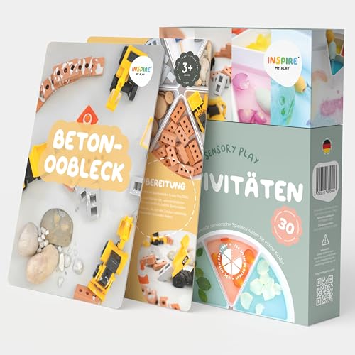 Inspire My PLAY - 30 x sensorische Spiel-Aktivitätskarten - Inspiration für kreative Spielaktivitäten - sensorische Karten für das Lernen von Kleinkindern
