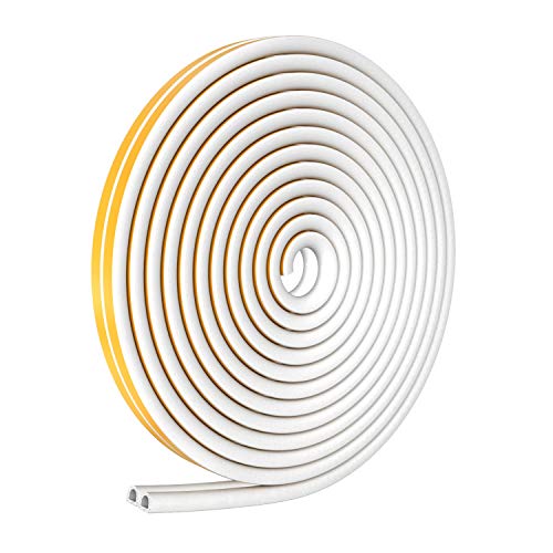 Weather Stripping,Soundproofing Door Seal Collision Avoidance Rubber Self-Adhesive Weatherstrip Window Anti-Collision Seal Strip Waterproof Seal?33Feet/10M)
