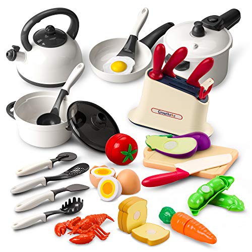 GrowthPic Kids Play Kitchen Accessories 
