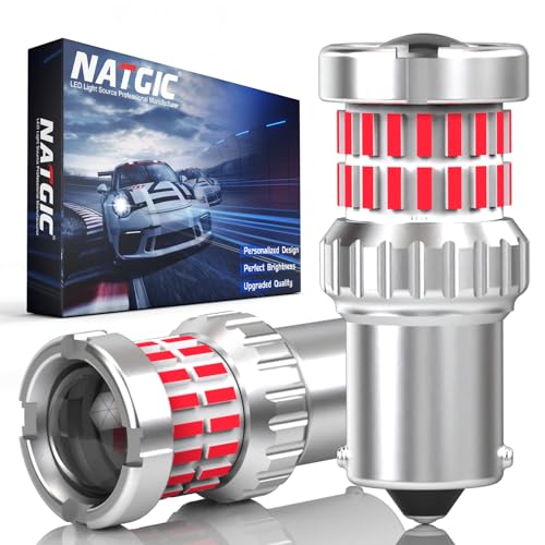Feu stop BA15S LED rouge ampoule P21W 4000LM pour rouler en toute sécurité en camion