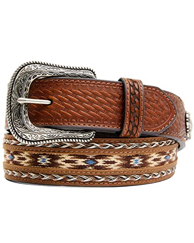 Cody James Men's Southwestern Concho Ribbon Inlay Belt - Cjasp22bt3