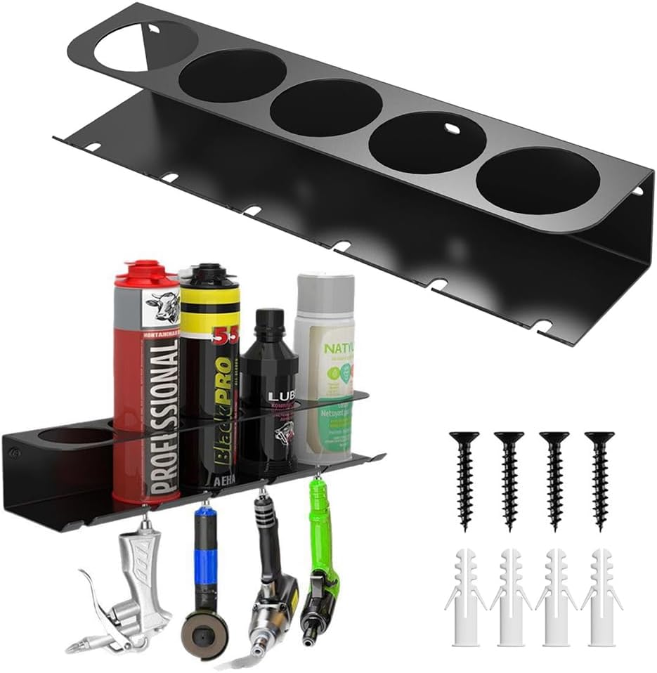 Amazon.com: CCAENI Spray Can Holder Rack Organizer,Pneumatic Tool ...
