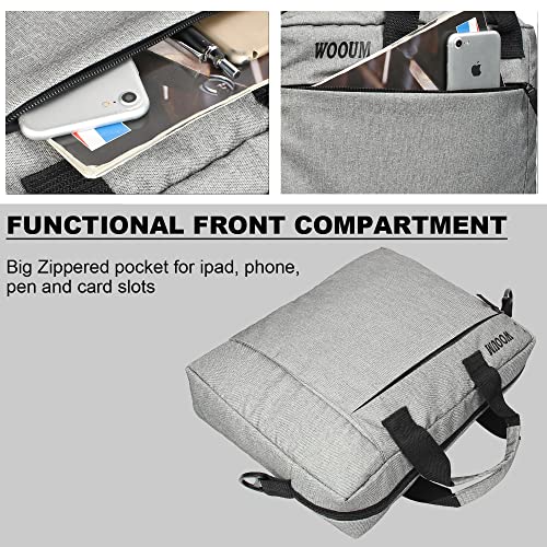 Image of Wooum 15.6 Inch Office Laptop Bags Briefcase for Men and Women Side Bag for Laptop Briefcase Slim messanger Bag for Laptop