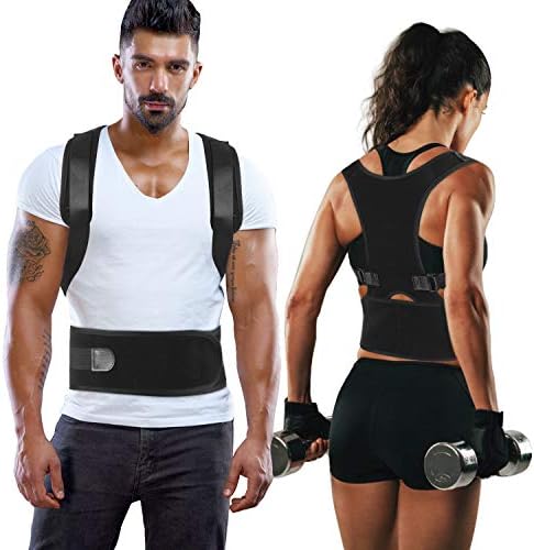 Back Brace Posture Corrector - Shoulder Support Trainer for Pain Relief | Improves Posture and Provides Lumbar Support,for Men and Women Supports Correct Posture Upper and Lower Back Lumbar