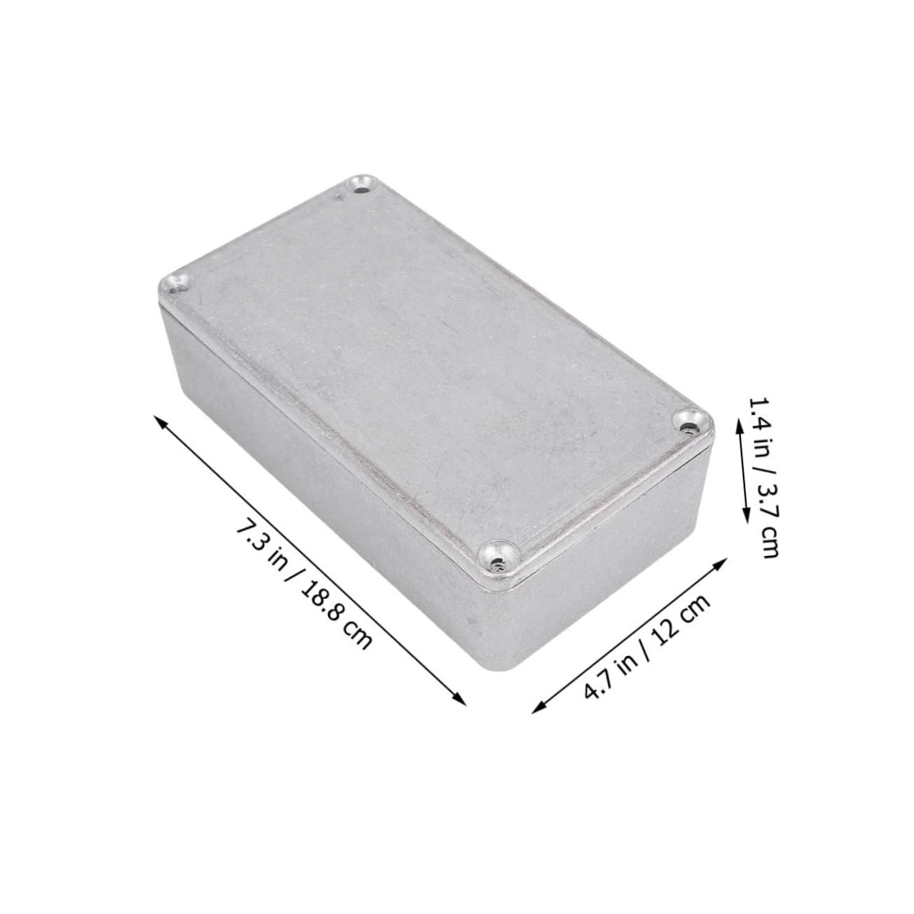 ULDIGI Aluminum Guitar Pedal Enclosure Box Box Case for Effects Pedal 7.40''l x 4.72''w x 1.46''h Aluminum