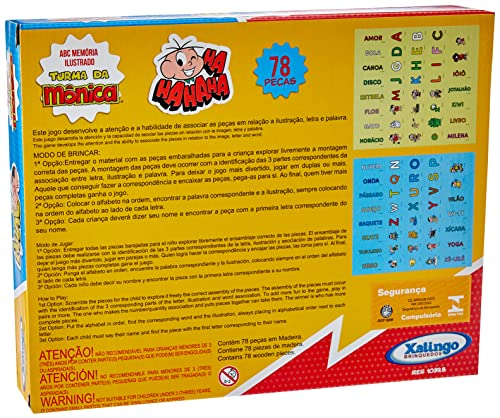 ABC Memória Ilustrado Turma da Mônica