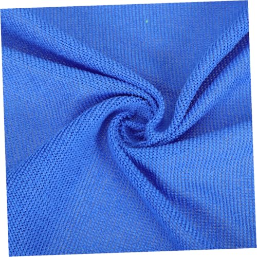 Outanaya 10pcs Super Absorbent Microfiber Car Drying Cloths 30x60cm Blue Edge, Auto Washing Cloths for Car Care and Waxing, Lint-Free Cleaning Cloths for Vehicle Detailing