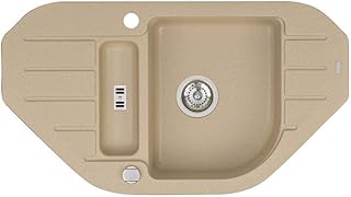 Granite Sink 50 x 90 cm 1.5 Basin 1.5 Drainin...,