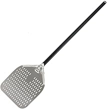 Homevibes Big Size Pizza Peel，Aluminum Pizza Paddle Perforated Pizza Peel 12 Inch with 33 Inch Handle Rectangular Pizza Turning Peels for Baking (47 * 11.5 * 15 inch)