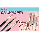 Artdone 35pcs Nail Art Pens brushes,Nail Art Tool Set,Nail Dotting Tools,Nail Dust Brush,Striping Nail Art Brushes for Long Lines,Nail Drawing Pen For Nail Design - Image 4