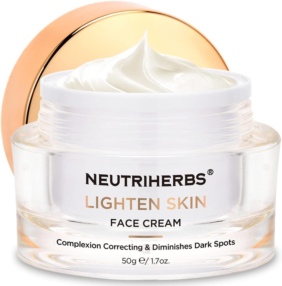 Neutriherbs Skin Lightening Cream, Fade Dark Spot, Improve Body Tone Cream,Ideal Face Moisturizer Cream with Vitamin C for Armpit, Elbow,Private, 50g/1.7oz