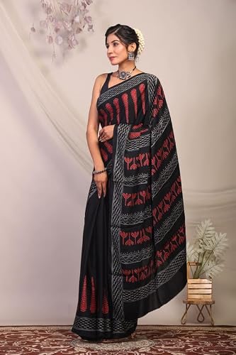 Anuttara black bhagalpuri silk saree – image 4