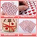 1920pcs Heart Stickers, Valentines Stickers, 0.5inch Holographic Glitter Small Mini Red Hearts Sticker Love Stickers for Valentine's Day, Mother's Day, Award Charts, Envelopes, Crafting, Scrapbooking