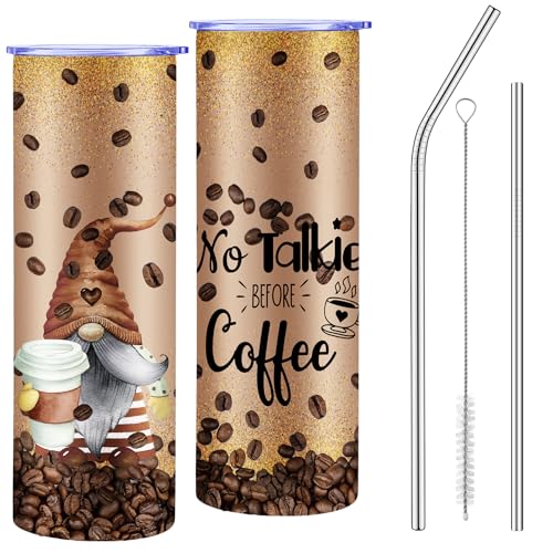 Havawish 20oz Christmas Gnome Coffee Tumbler Cup with Lid Straw，Xmas Gift