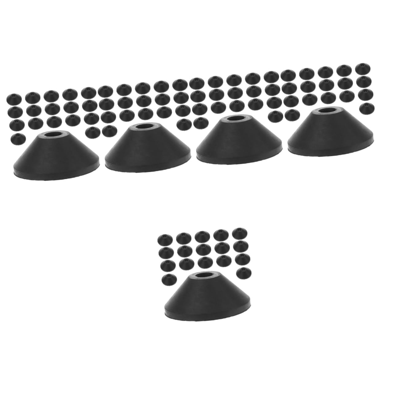 Gadpiparty Lot De 5 Rondelles En Caoutchouc Pour Vis De Toilettes Rondelles Anti-fuites Coniques Pour Réservoir De Toilettes 30 Pièces X 5