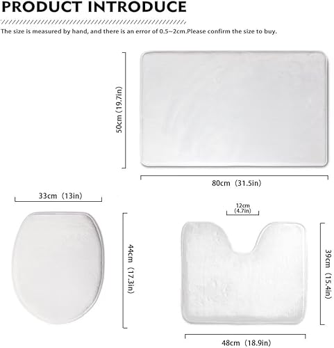 Miniatura 3 de UNICEU Alfombra de baño de 3 piezas para Día de Acción de Gracias, calabaza, pavo, hoja de arce, suave, absorbente, alfombrilla de baño +