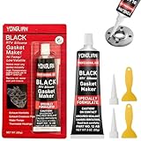 DYMHQ 2Pcs Joints Mécaniques de Moteur Automobile, 85ml Mastic d'étanchéité pour Moteur, Pate a Joint Moteur Haute Temperature, Utilisé pour Sceller Les Moteurs, Carters D'huile, Etc, Noir