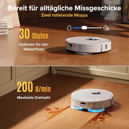 roborock Qrevo S Pro Saugroboter mit Wischfunktion, 18.500 Pa Saugkraft – Ansicht 5
