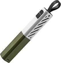 Ultra Bright Portable Mini LED Flashlight – Type-C Rechargeable Waterproof Torch | Pocket Work Light for Camping, Hiking, Emergencies | Green Compact Outdoor Lamp with Magnetic Base & Clip